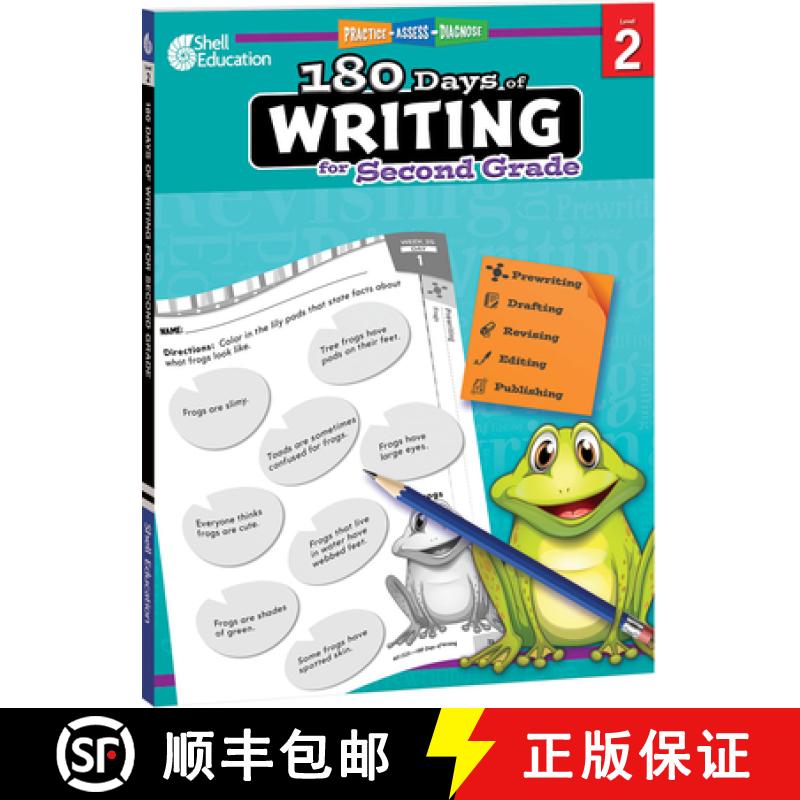 【3-4周达】180 Days(tm) Writing for Second Grade: Practice, Assess, Diagnose [9781425815257]