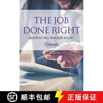 【3-4周达】The Job Done Right, Monthly Bill Tracker Book! [9781683218456]