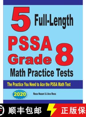【3-4周达】5 Full-Length PSSA Grade 8 Math Practice Tests: The Practice You Need to Ace the PSSA Math... [9781646121830]