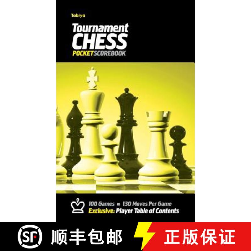【3-4周达】Tabiya Tournament Chess Pocket Scorebook: Cover Style: Black with Yellow Graphic [9780985644277]