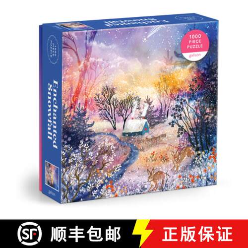 【3-4周达】Enchanted Snowfall 1000 Piece Foil Puzzle [9780735382558]