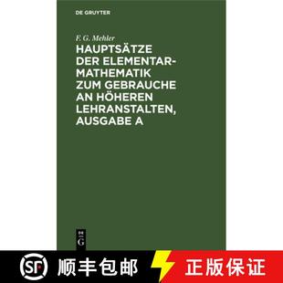 Elementar 9783112396056 Hoeheren Hauptsatze Der Lehranstalten Zum Mathematik 预订 Gebrauche Ausgabe