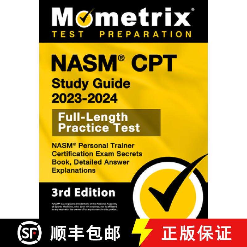 预订 Nasm CPT Study Guide 2023-2024 - Nasm Personal Trainer Certification Exam Secrets Book, Full-Len... [9781516721603]