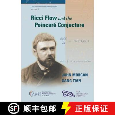 现货 里奇流与庞加莱猜想 简装 Ricci Flow and the Poincare Conjecture [9781470473167]