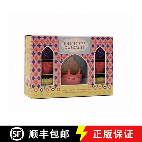 【3-4周达】Princess Cupcakes [With 75 Cupcake Liners, 30 Wrappers and Recipe Booklet] [9780811879477]