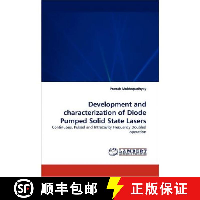 【2-3周达】Development and Characterization of Diode Pumped Solid State Lasers [9783843393980]