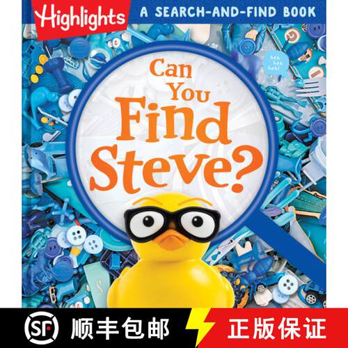 【3-4周达】精装 Can You Find Steve? Library Edition: A Search-and-Find Book [9781639624942]