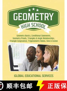 预订 Geometry: High School Math Tutor Lesson Plans: Geometry Basics, Conditional Statements, Geometry... [9781944346751]
