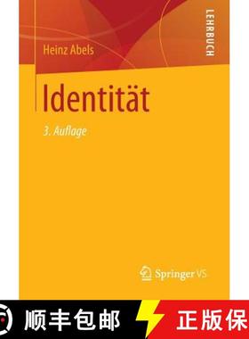 【3-4周达】Identitat: UEber Die Entstehung Des Gedankens, Dass Der Mensch Ein Individuum Ist, Den Nic... [9783658141547]
