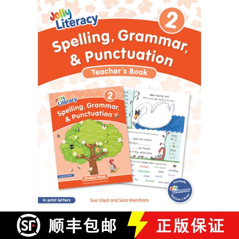预订 Spelling, Grammar, & Punctuation Teacher's Book 2: In Print Letters (American English Edition) [9781835822203]