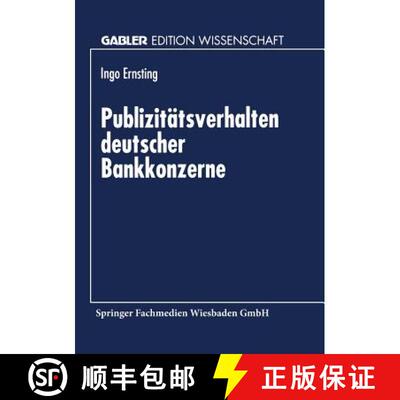 【3-4周达】Publizitätsverhalten deutscher Bankkonzerne [9783824465774]