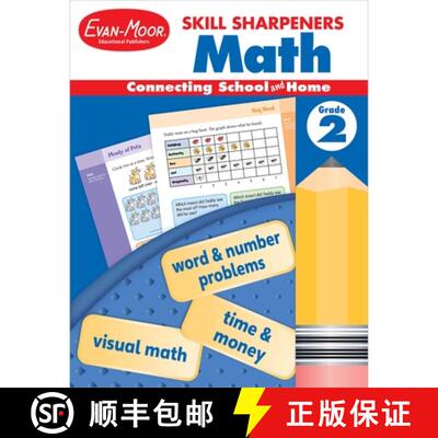 【3-4周达】Skill Sharpeners: Math, Grade 2 Workbook [9781629389875]