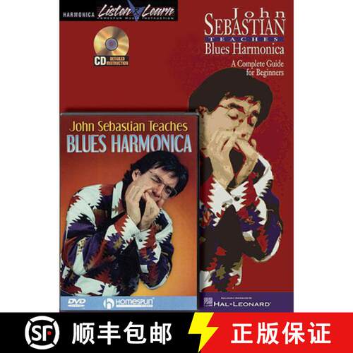 【3-4周达】John Sebastian - Harmonica Bundle Pack: John Sebastian Teaches Blues Harmonica (Book/CD) w... [9781423436652]