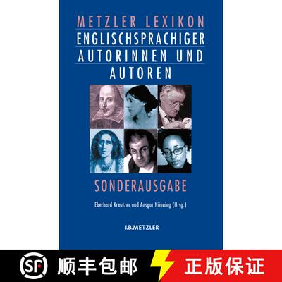 【3-4周达】Metzler Lexikon englischsprachiger Autorinnen und Autoren [9783476021250]