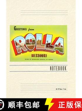 【3-4周达】Vintage Lined Notebook Greetings from Rolla [9798385427918]