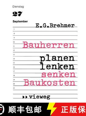 【3-4周达】Bauherren Planen, Lenken, Senken Baukosten [9783528086619]