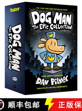 【3-4周达】Dog Man: The Epic Collection: From the Creator of Captain Underpants (Dog Man #1-3 Boxed Set) [9781338230642]