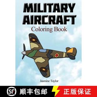 【3-4周达】Military Aircraft Coloriong Book [9780359869572]