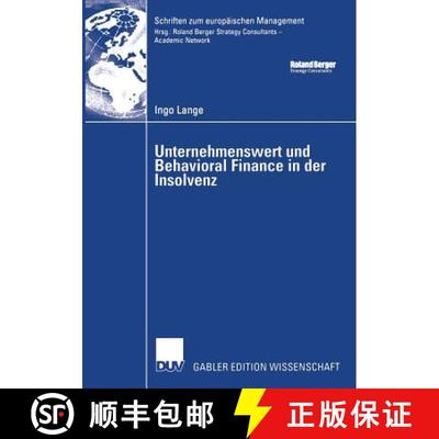 【3-4周达】Unternehmenswert und Behavioral Finance in der Insolvenz [9783835001800]