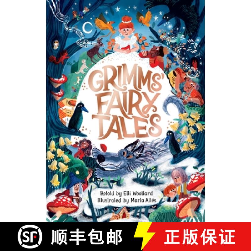 【3-4周达】Grimms' Fairy Tales, Retold by Elli Woollard, Illustrated by Marta Altes [9781529053418]