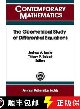 【3-4周达】Geometrical Study of Differential Equations: NSF-CBMS Conference on the Geometrical Study ... [9780821829646]