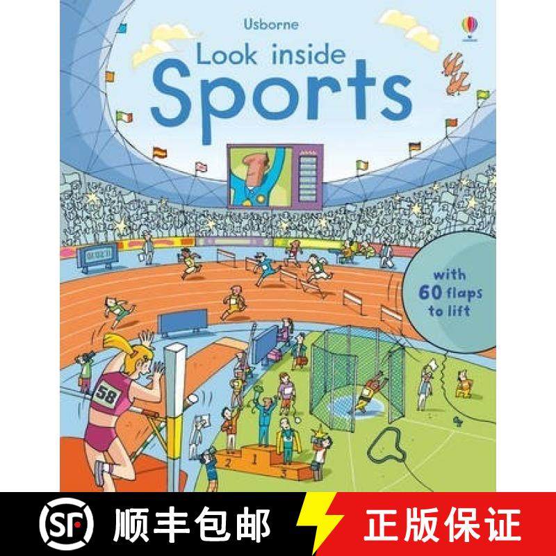 【3-4周达】Look Inside Sports (Usborne Look Inside) [9781409566199]