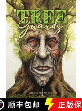 【3-4周达】Tree Guards Coloring Book for Adults : Trees Coloring Book Grayscale | Tree Coloring Book ... [9783758434198]