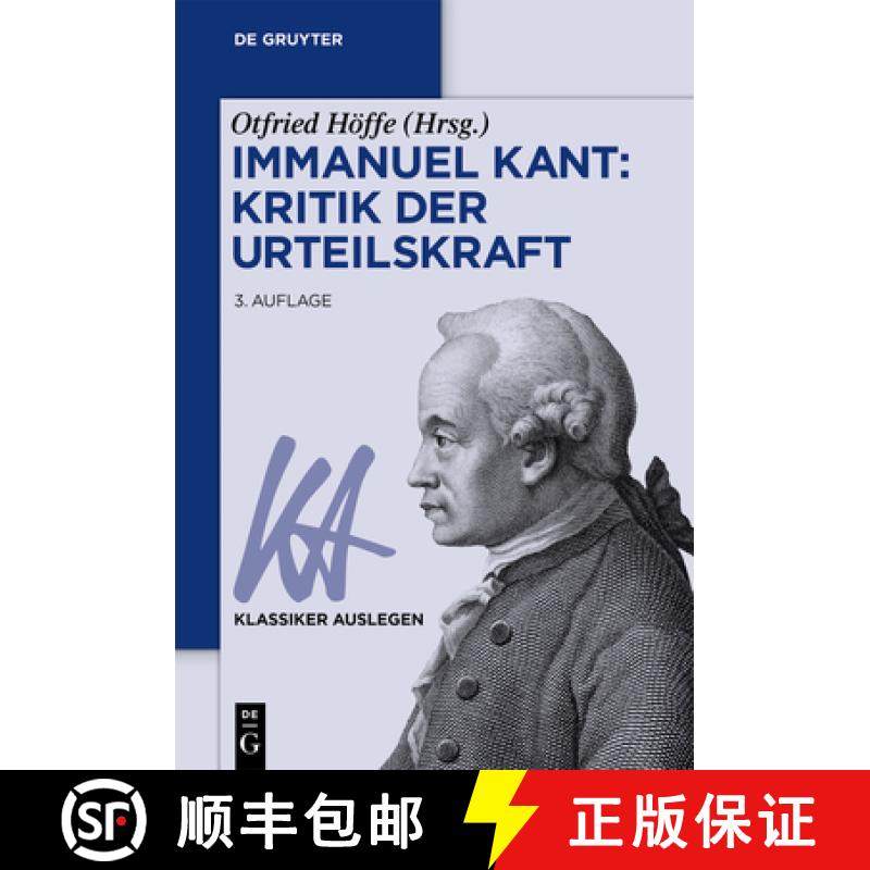 预订 Immanuel Kant: Kritik der Urteilskraft [9783110780833]