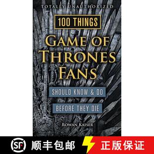 They Things Thrones 预订 Should Before Die Game Know 9781629373935 Fans 100