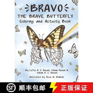 and The 9781954608184 Book Activity Coloring Butterfly Brave Bravo 预订