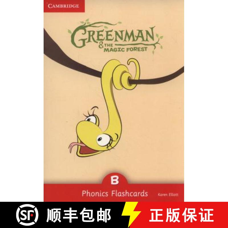 【3-4周达】Greenman and the Magic Forest B Phonics Flashcards (Pack of 34) [9788490368398]