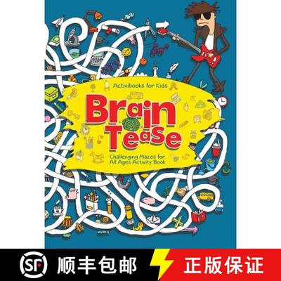 【3-4周达】Brain Tease: Challenging Mazes for All Ages Activity Book [9781683211709]
