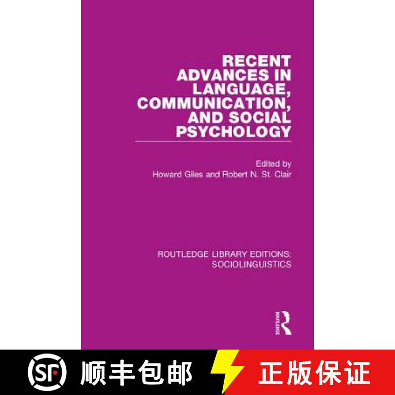 【3-4周达】Recent Advances in Language, Communication, and Social Psychology [9781138350021]