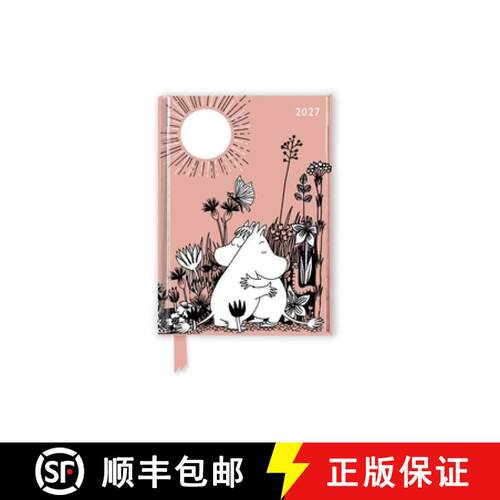 【3-4周达】Moomin Love 2027 Luxury Pocket Diary Planner - Week to View [9781806941896]