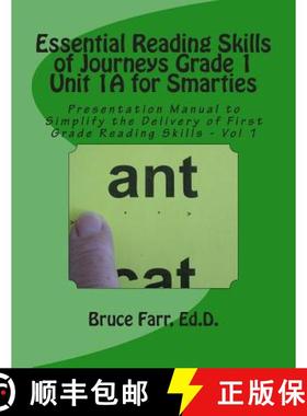 预订 Essential Reading Skills of Journeys Grade 1 Unit 1A for Smarties: Presentation Manual for First... [9780578166988]