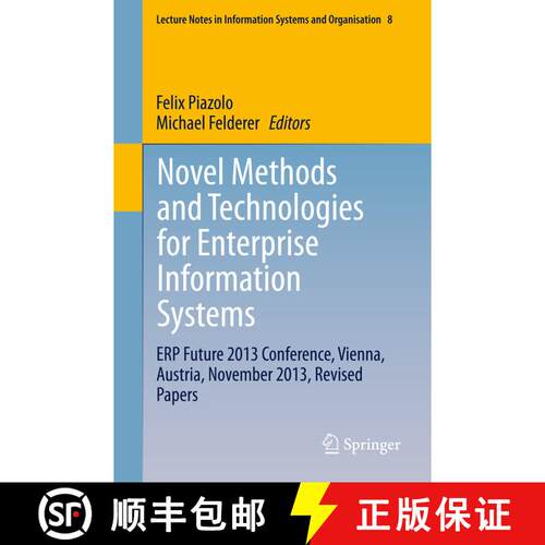 【3-4周达】Novel Methods and Technologies for Enterprise Information Systems : ERP Future 2013 Confer... [9783319070544]