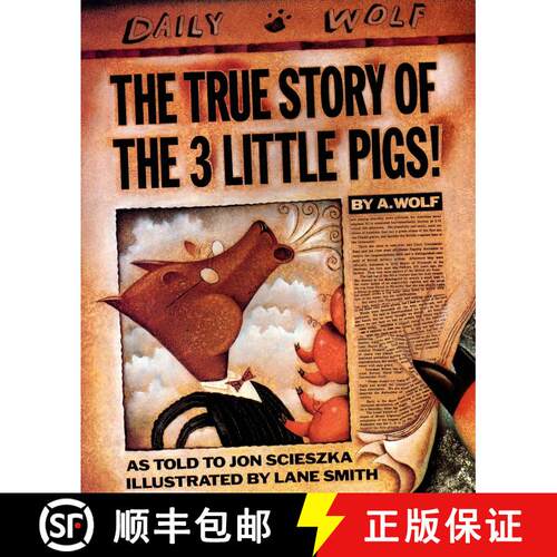 【3-4周达】The True Story of the Three Little Pigs [9780140544510]