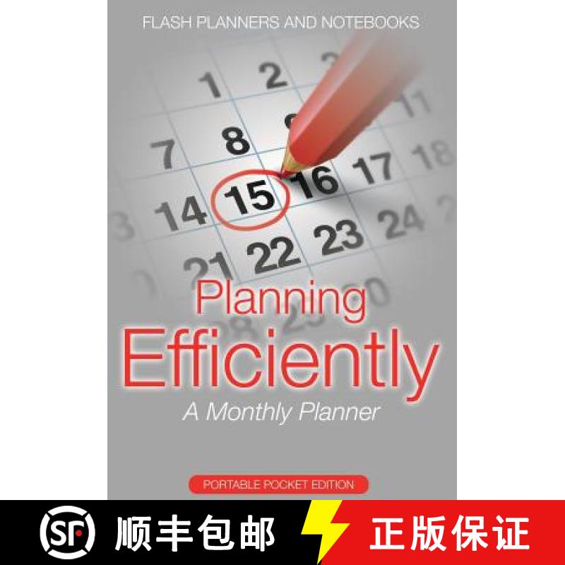 【2-3周达】Planning Efficiently: A Monthly Planner - Portable Pocket Edition [9781683778790]