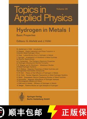 【3-4周达】Hydrogen in Metals I : Basic Properties (Softcover reprint of the original 1st ed. 1978) (... [9783662308462]