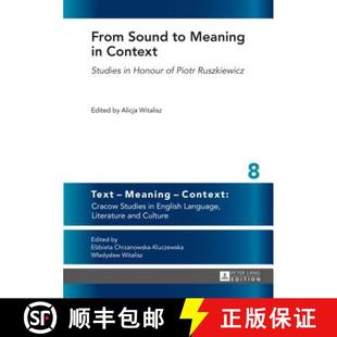 9783631642139 Honour From Sound Meaning Ruszkiewicz 预订 Context Piotr Studies