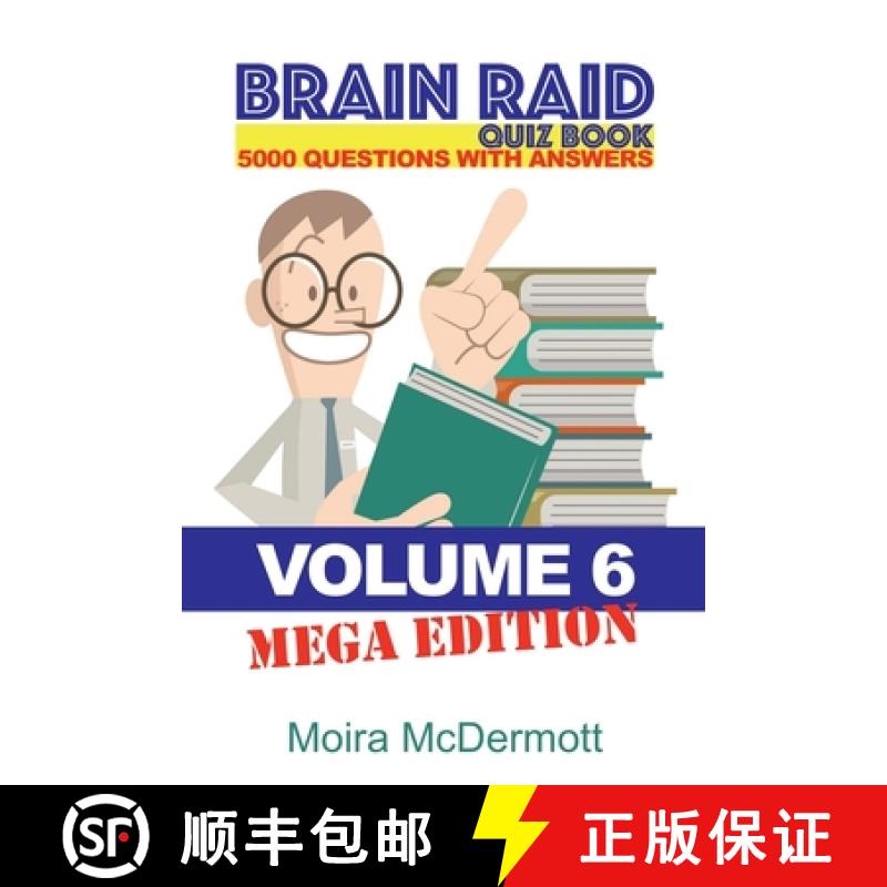 【3-4周达】Brain Raid Quiz 5000 Questions and Answers : Volume 6 Mega Edition [9781456633707]