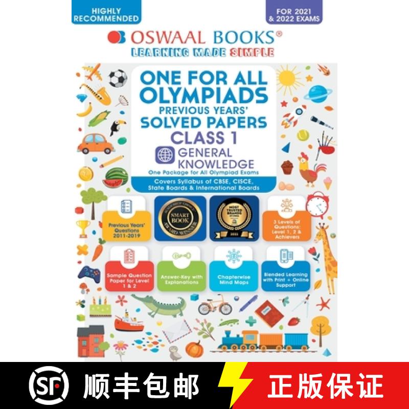 【4周达】One for All Olympiad Previous Years' Solved Papers, Class-1 General Knowledge Book (For 2022... [9789354233371]