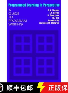 【3-4周达】Programmed Learning in Perspective : A Guide to Program Writing [9780202309316]