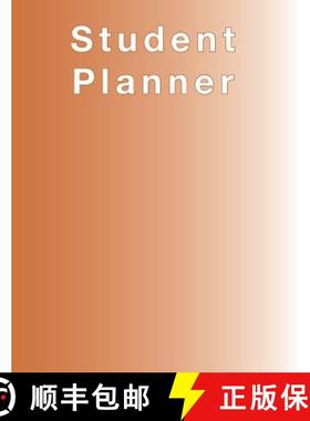 【3-4周达】Burnt Orange Planner, Agenda, Organizer for STUDENTS, (undated) large 8.5 x 11, Weekly Vie... [9781941775363]