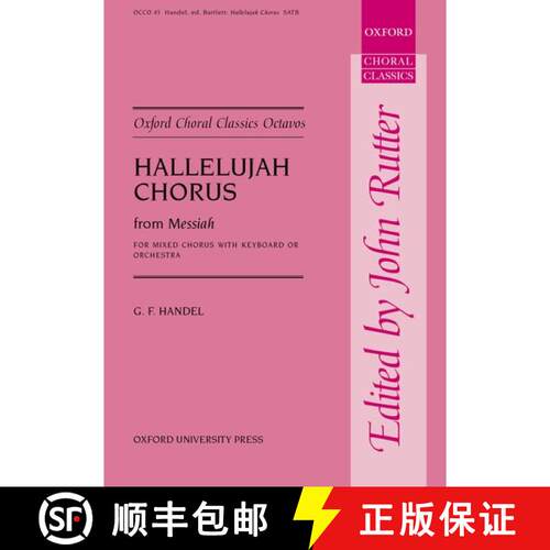 【3-4周达】Hallelujah Chorus from ^IMessiah^N: Vocal score (Vocal score) [9780193418196]