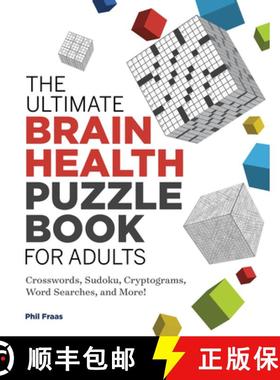 【3-4周达】The Ultimate Brain Health Puzzle Book for Adults: Crosswords, Sudoku, Cryptograms, Word Se... [9781646114085]