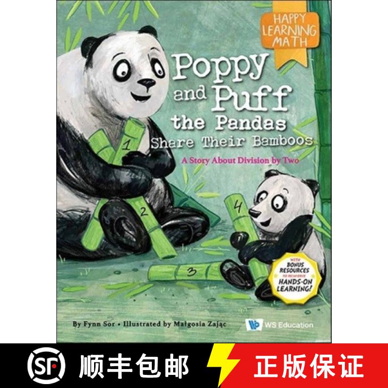 【3-4周达】Poppy and Puff the Pandas Share Their Bamboos: A Story about Division by Two [9789811257681]