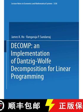 【3-4周达】DECOMP: an Implementation of Dantzig-Wolfe Decomposition for Linear Programming [9780387971544]