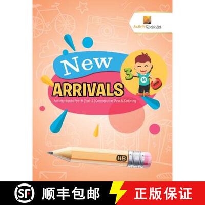 【3-4周达】New Arrivals : Activity Books Pre- K | Vol -2 | Connect the Dots & Coloring [9780228222071]