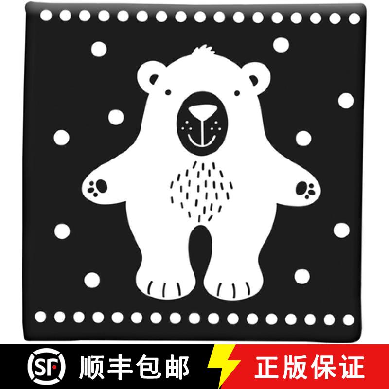 【3-4周达】What Does Baby See? a High-Contrast Soft Cloth Book for Babies (Brain Development, Tummy T... [9781441345202]